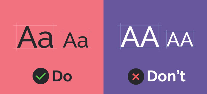 Typography do and don'ts for ADA compliance