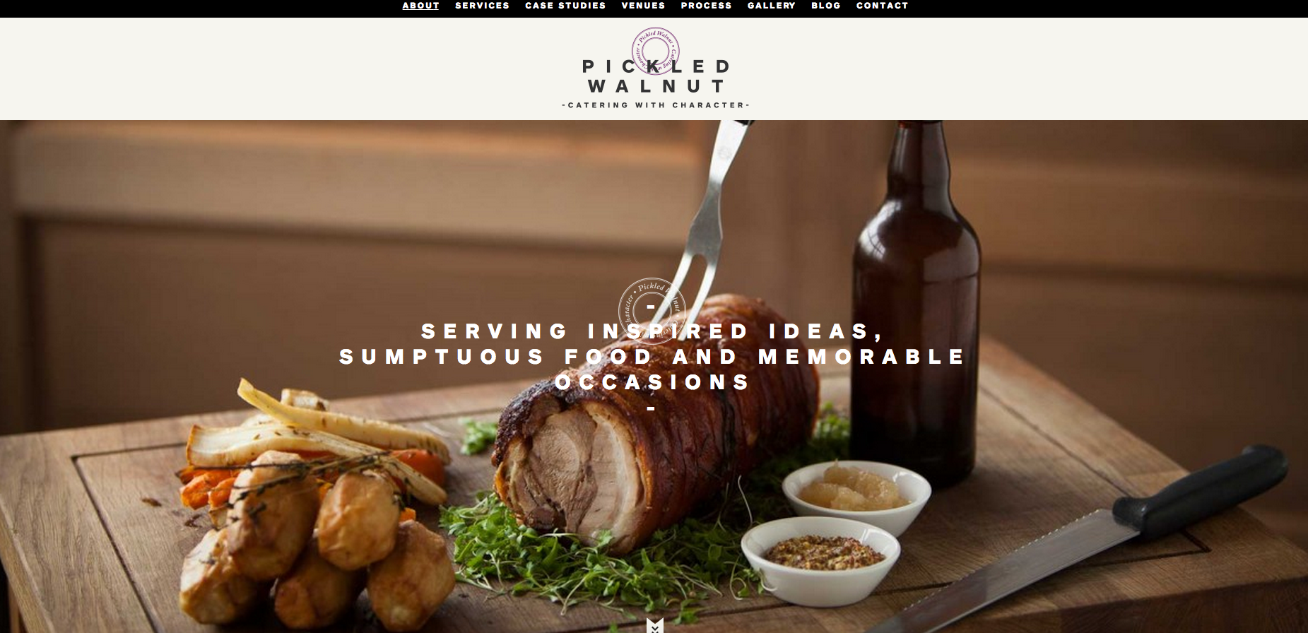 Pickled Walnut Catering web site