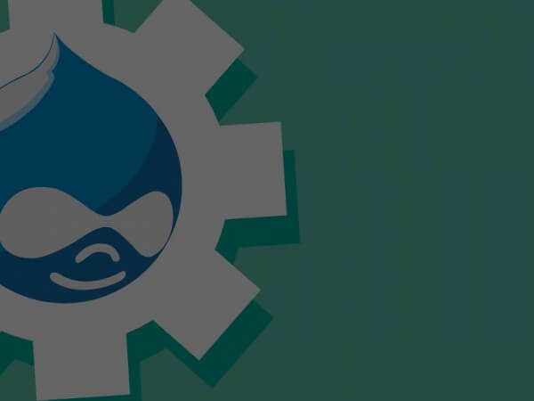 Drush Cog logo with Drupal Logo Inside of it 