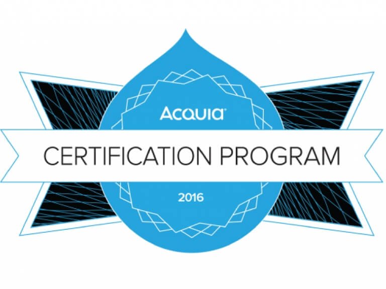 Our Entire Development team is Acquia Certified!